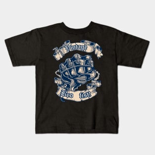 Vintage Bro Fist Kids T-Shirt